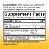 Natures Way Choline and Inositol - 100 Cápsulas - Haz Tu Pedido