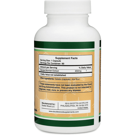 Double Wood Bacopa Extract - 90 Cápsulas - Haz Tu Pedido