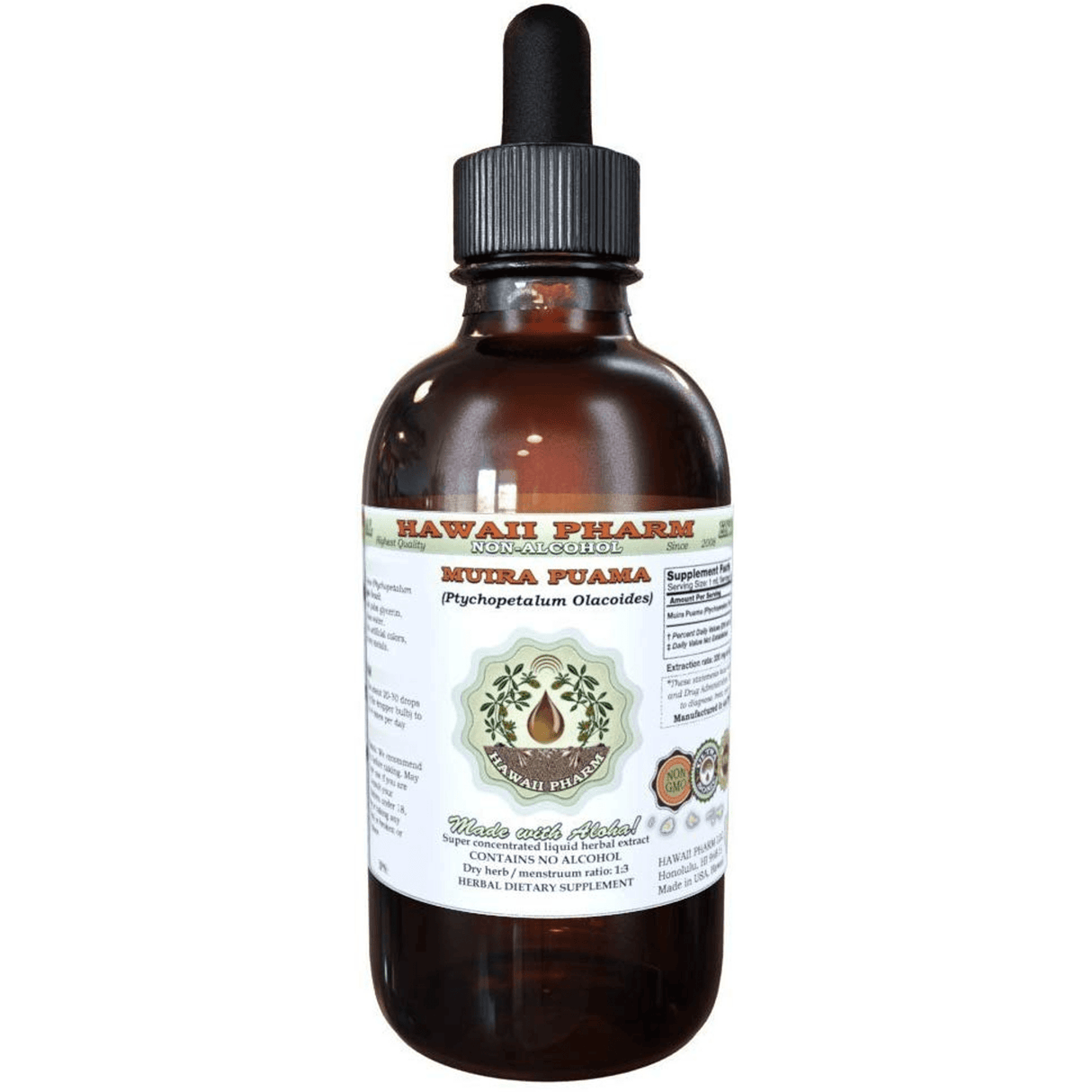 Hawaii Pharm Muira Puama Extracto Líquido Sin Alcohol - Haz Tu Pedido