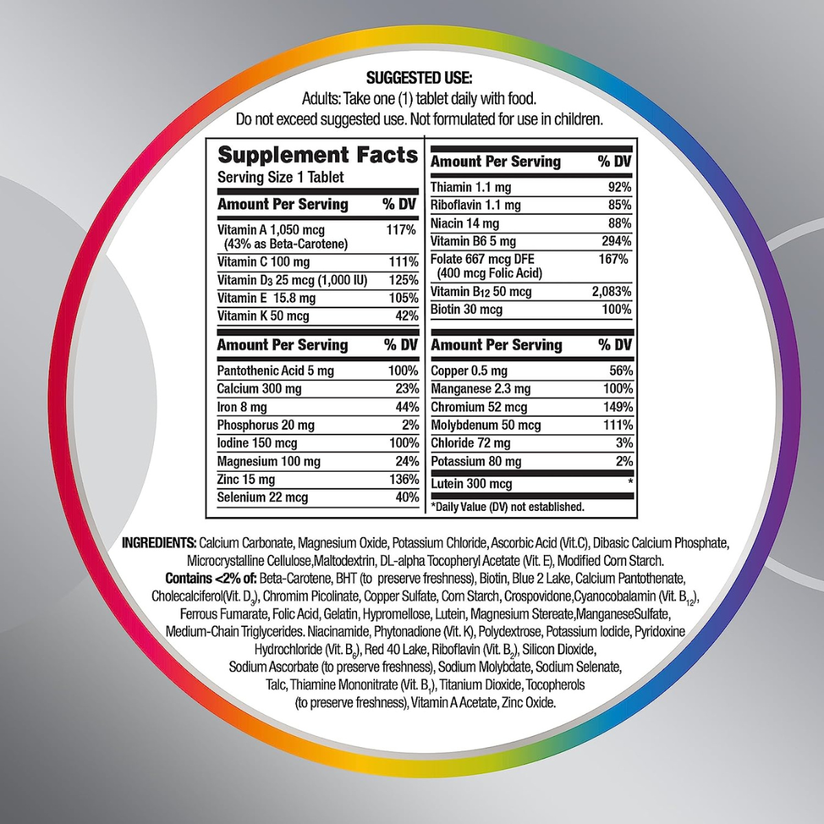 Multivitamínico para mujer 50 Plus - 200 Tabletas - Haz Tu Pedido