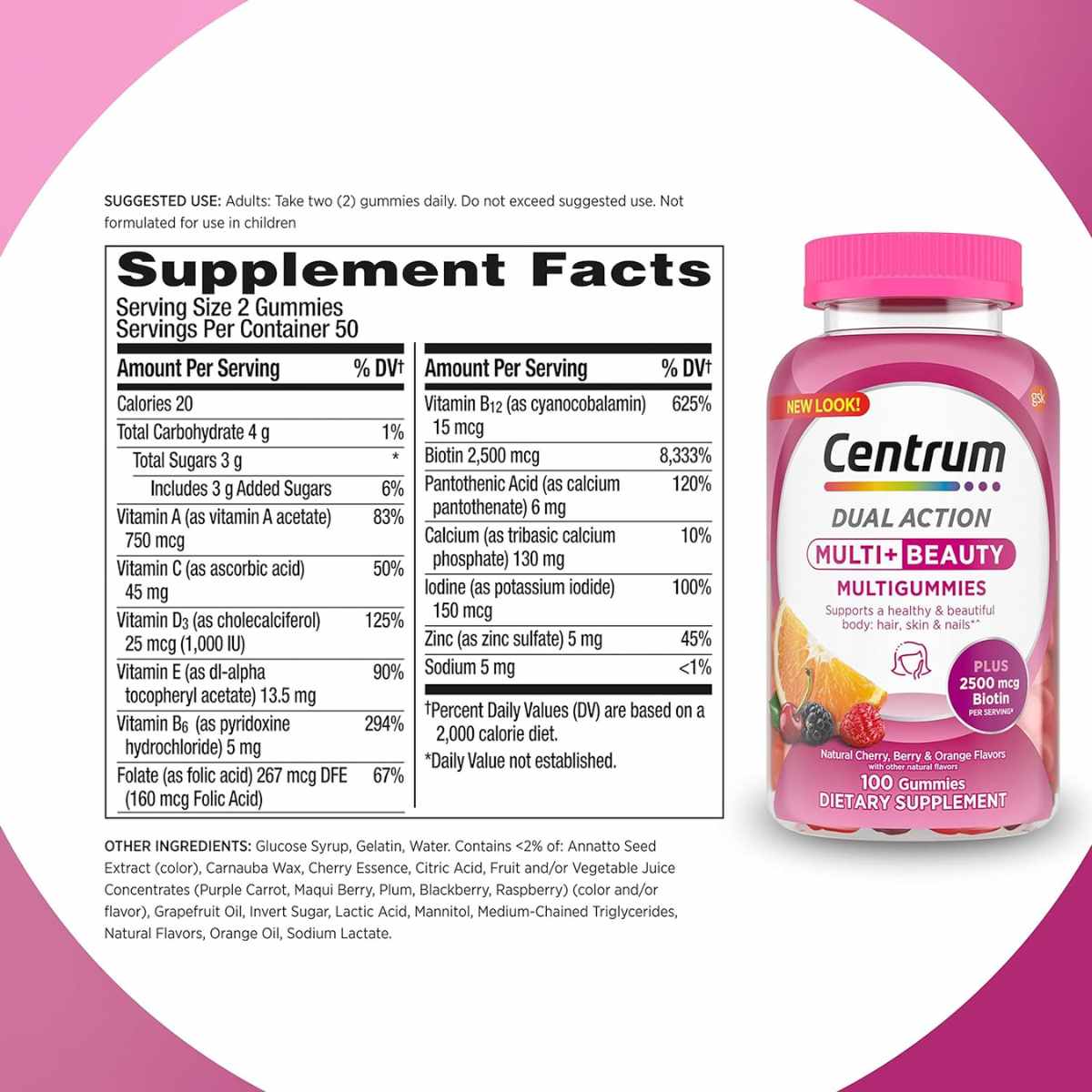 Multivitamínico de Doble Acción - 100 Gomitas - Haz Tu Pedido