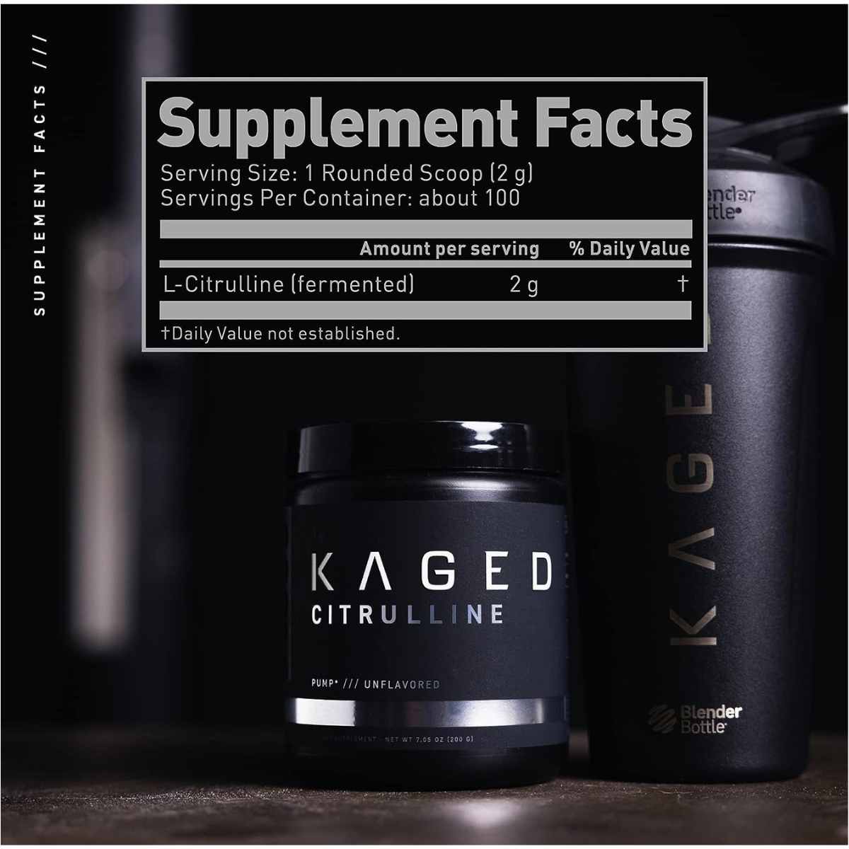 Kaged Citrullina - 200 g - Tabla Nutricional - Haz Tu Pedido
