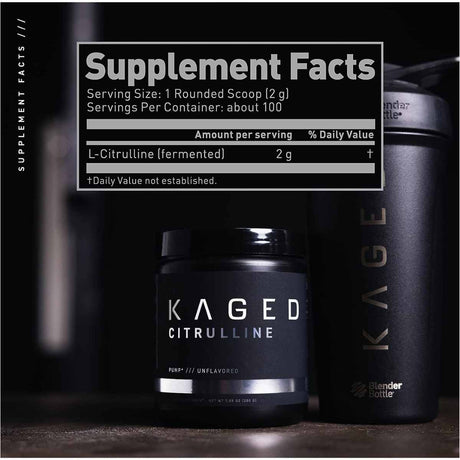 Kaged Citrullina - 200 g - Tabla Nutricional - Haz Tu Pedido
