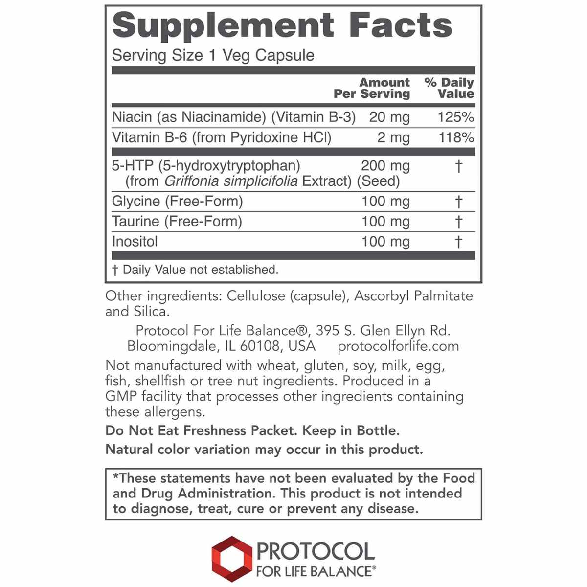 5-HTP - 200 mg - Haz Tu Pedido
