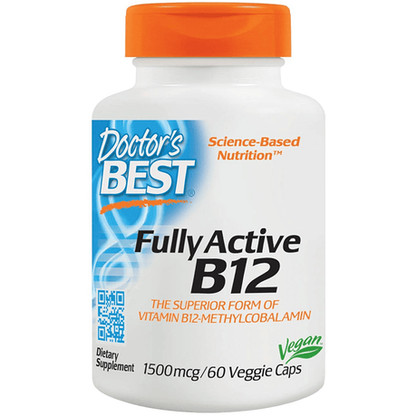 Doctor’s Best Fully Active B12 1500 mcg - 60 Cápsulas Vegetales - Haz Tu Pedido
