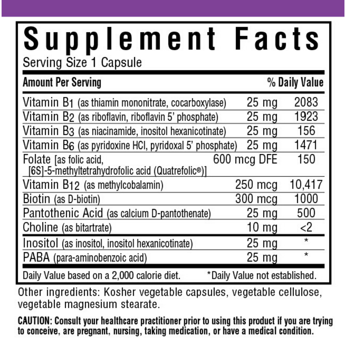 Bluebonnet CellularActive Coenzyme B-Complex - Vegetarian Capsules - Haz Tu Pedido