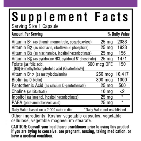 Bluebonnet CellularActive Coenzyme B-Complex - Vegetarian Capsules - Haz Tu Pedido