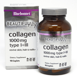 Bluebonnet Beautiful Ally Collagen 1000 mg - Types I + III - 90 Comprimidos - Haz Tu Pedido
