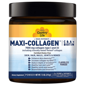 Country Life Maxi-Collagen with C & A plus Biotin - 213 g - Haz Tu Pedido