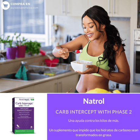 Natrol Carb Intercept with Phase 2 - 120 Cápsulas Vegetales - Haz Tu Pedido