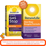 Renew Life Gas Stop Enzyme Formula - 60 Cápsulas Veganas - Haz Tu Pedido