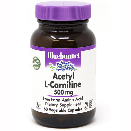 Bluebonnet Acetyl L-Carnitine 500 mg - Vegetable Capsules - Haz Tu Pedido
