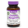 Bluebonnet Albion Chelated Manganese - 90 Cápsulas De Origen Vegetal - Haz Tu Pedido