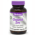 Bluebonnet Chelated Zinc - 90 Cápsulas De Origen Vegetal - Haz Tu Pedido