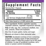 Bluebonnet Albion Extra-Strength Chelated Iron - 27 mg - 90 Cápsulas De Origen Vegetal - Haz Tu Pedido