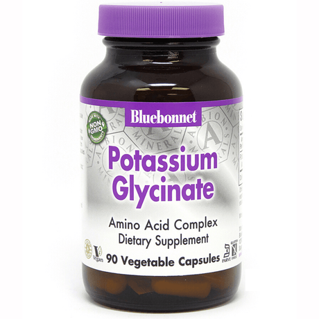 Bluebonnet Albion Potassium Glycinate - 90 Cápsulas De Origen Vegetal - Haz Tu Pedido