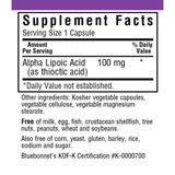 Bluebonnet Alpha Lipoic Acid 100 mg - Haz Tu Pedido