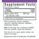 Bluebonnet Alpha Lipoic Acid 300 mg - Vegetable Capsules - Haz Tu Pedido