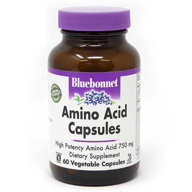 Bluebonnet Amino Acid Capsules - 750 mg - Haz Tu Pedido