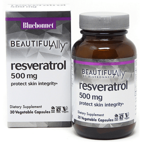 Bluebonnet Beautiful Ally Resveratrol - 500 mg - Vegetable Capsules - Haz Tu Pedido
