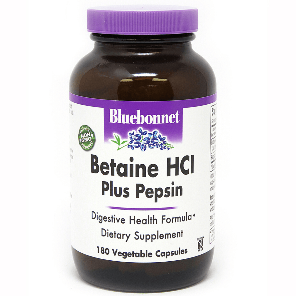 Bluebonnet Betaine HCI Plus Pepsin - Vegetable Capsules - Haz Tu Pedido