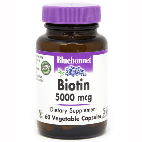 Bluebonnet Biotin - 5000 mcg - Haz Tu Pedido