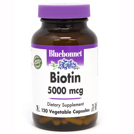 Bluebonnet Biotin - 5000 mcg - Haz Tu Pedido