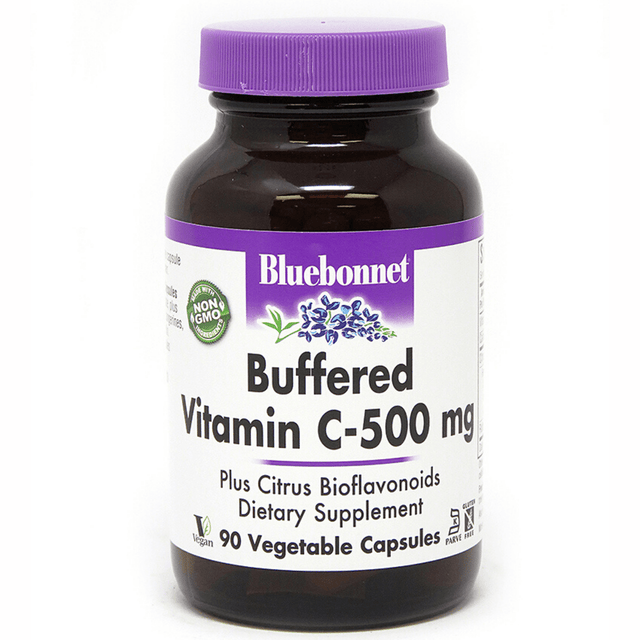 Bluebonnet Buffered Vitamin C-500 mg - Vegetable Capsules - Haz Tu Pedido