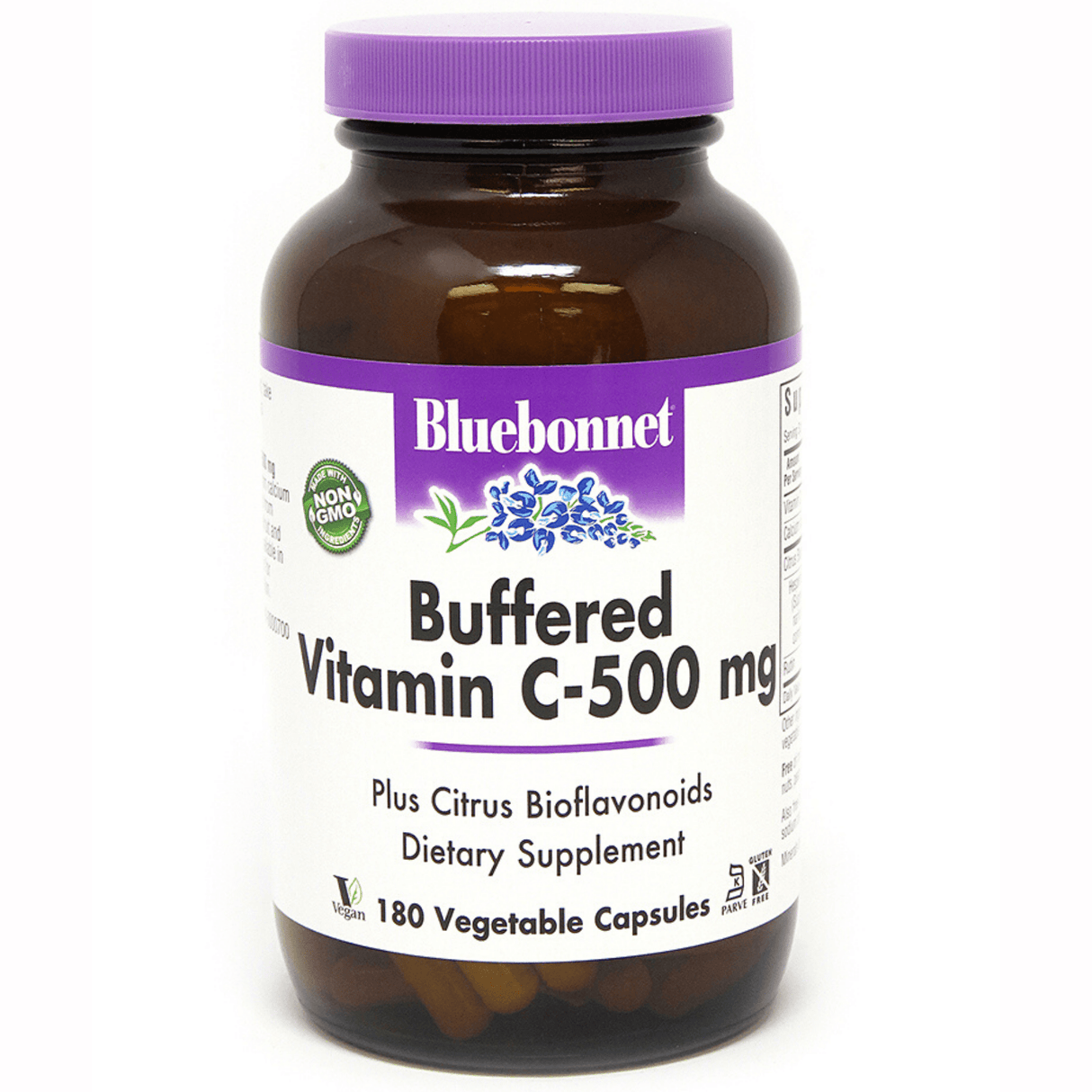 Bluebonnet Buffered Vitamin C-500 mg - Vegetable Capsules - Haz Tu Pedido
