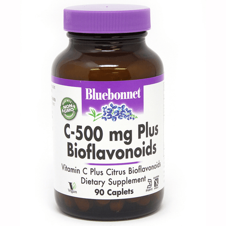 Bluebonnet C-500 mg Plus Bioflavonoids - 90 Comprimidos - Haz Tu Pedido