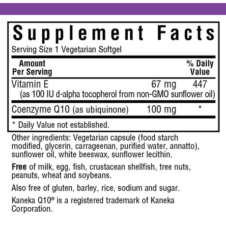 Bluebonnet CoQ10 - 100 mg - Haz Tu Pedido