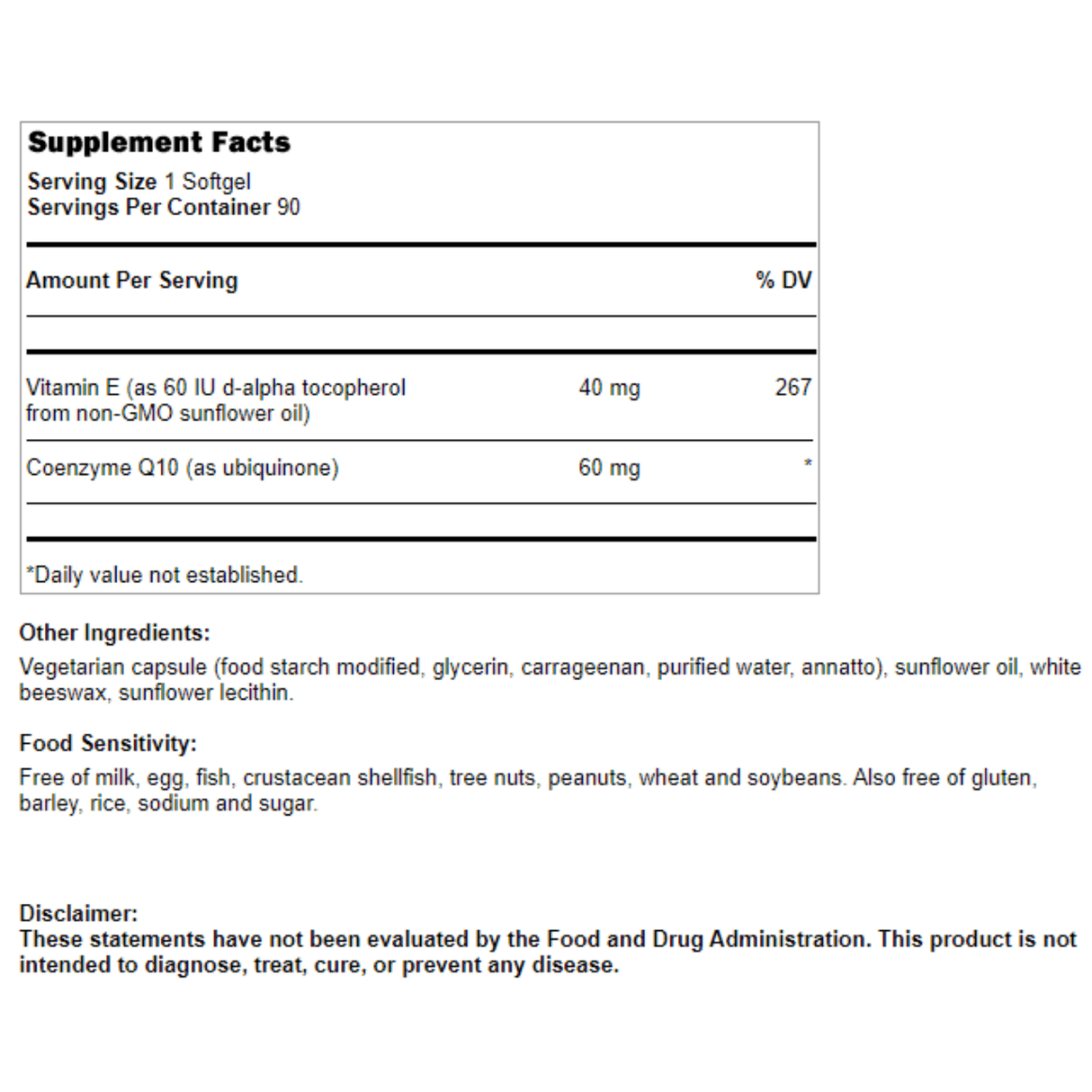 Bluebonnet CoQ10 - 60 mg - Haz Tu Pedido