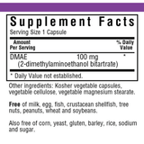 Bluebonnet DMAE - 100 mg - 100 Cápsulas De Origen Vegetal - Haz Tu Pedido