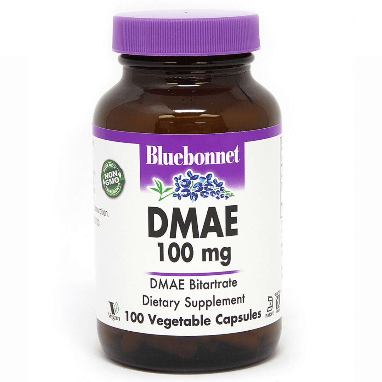 Bluebonnet DMAE - 100 mg - 100 Cápsulas De Origen Vegetal - Haz Tu Pedido