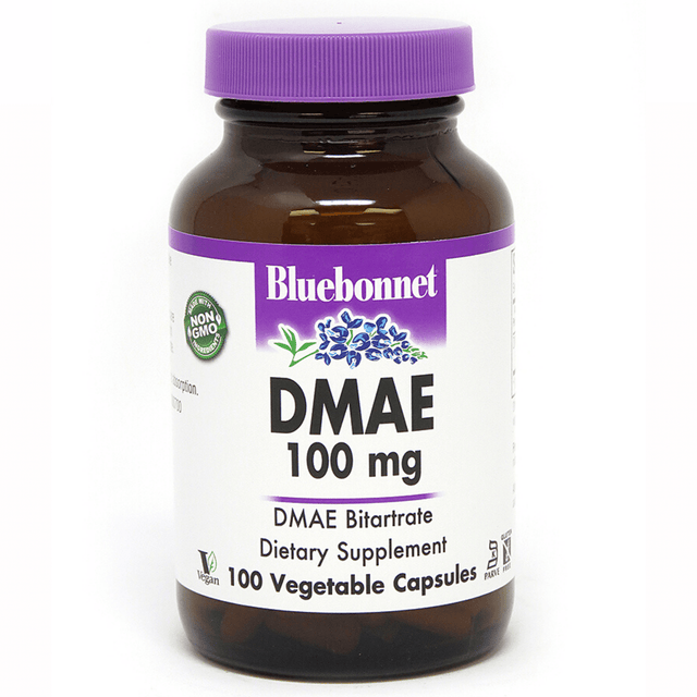 Bluebonnet DMAE - 100 mg - 100 Cápsulas De Origen Vegetal - Haz Tu Pedido
