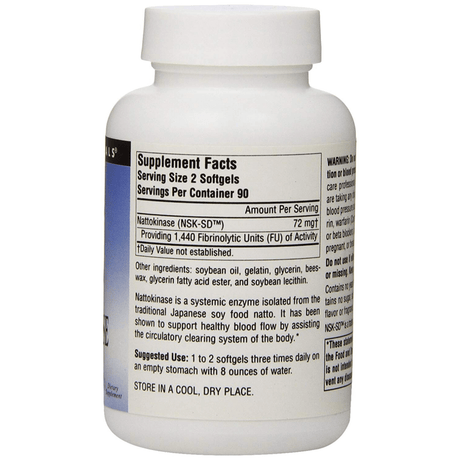 Source Naturals Nattokinase 36mg - Cápsulas Blandas - Haz Tu Pedido