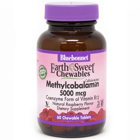 Bluebonnet EarthSweet Chewables Methylcobalamin - Vitamina B12 - 5000 mcg - Haz Tu Pedido