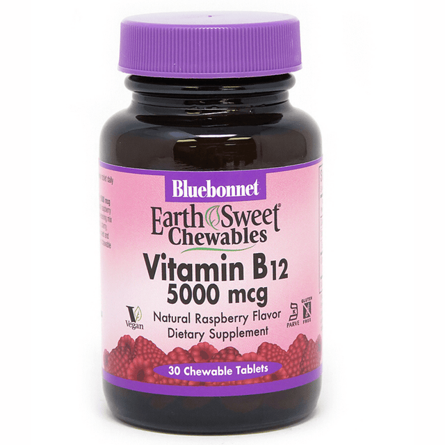 Bluebonnet EarthSweet Chewables Vitamin B12 - 5000 mcg - Chewable Tablets - Haz Tu Pedido