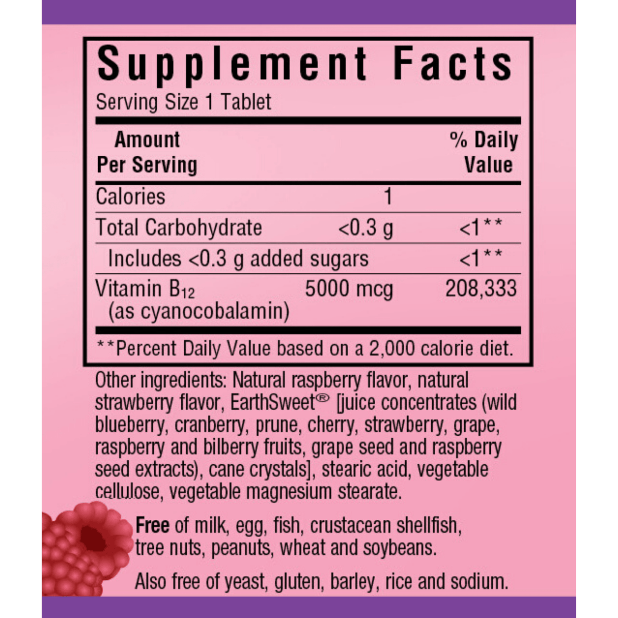 Bluebonnet EarthSweet Chewables Vitamin B12 - 5000 mcg - Chewable Tablets - Haz Tu Pedido