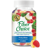 Fiber Choice Daily Prebiotic Fiber Gummies - Variedad de Frutas - 90 Gomitas - Haz Tu Pedido