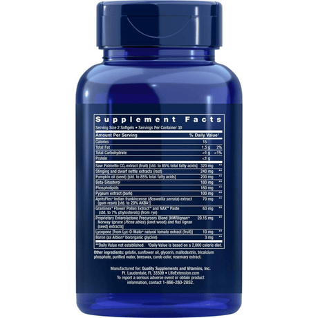 Life Extension Ultra Prostate Formula - 60 Cápsulas Blandas - Haz Tu Pedido