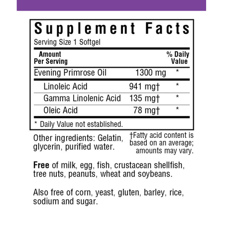 Bluebonnet Evening Primrose Oil - 1300 mg - Haz Tu Pedido