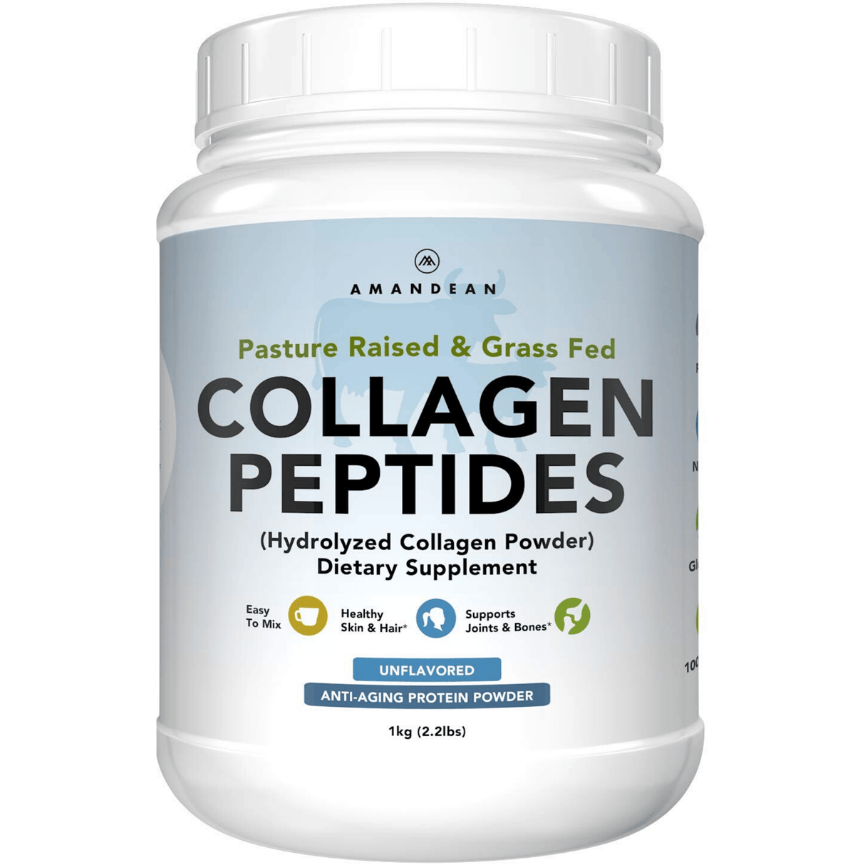Amandean Collagen Peptides - Sin Sabor - Polvo - Haz Tu Pedido