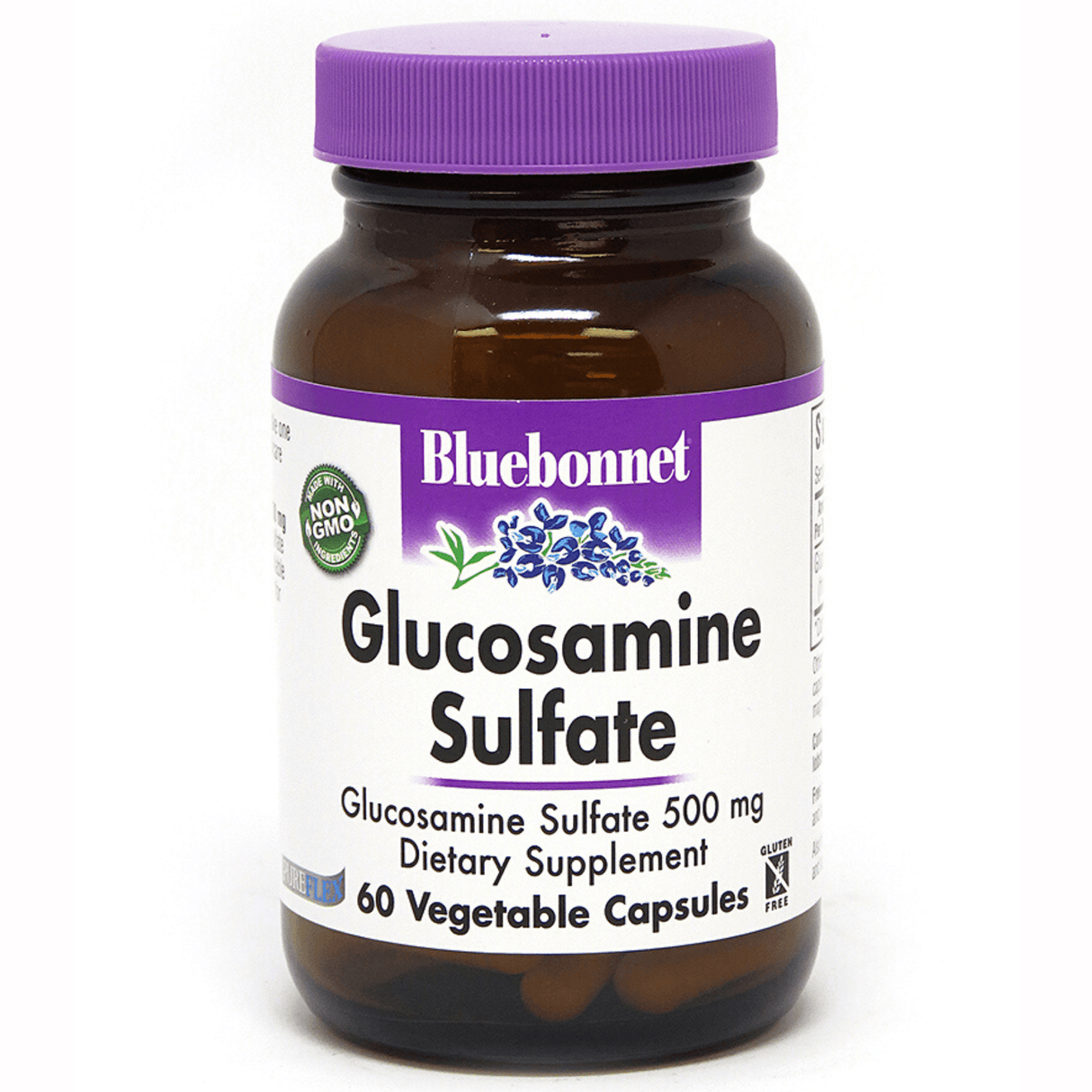 Bluebonnet Glucosamine Sulfate - 500 mg - Vegan Capsules - Haz Tu Pedido