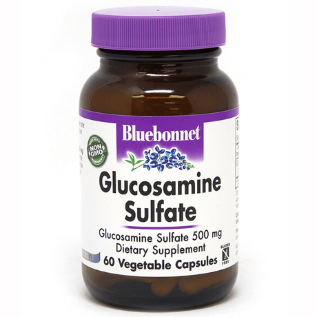 Bluebonnet Glucosamine Sulfate - 500 mg - Vegan Capsules - Haz Tu Pedido