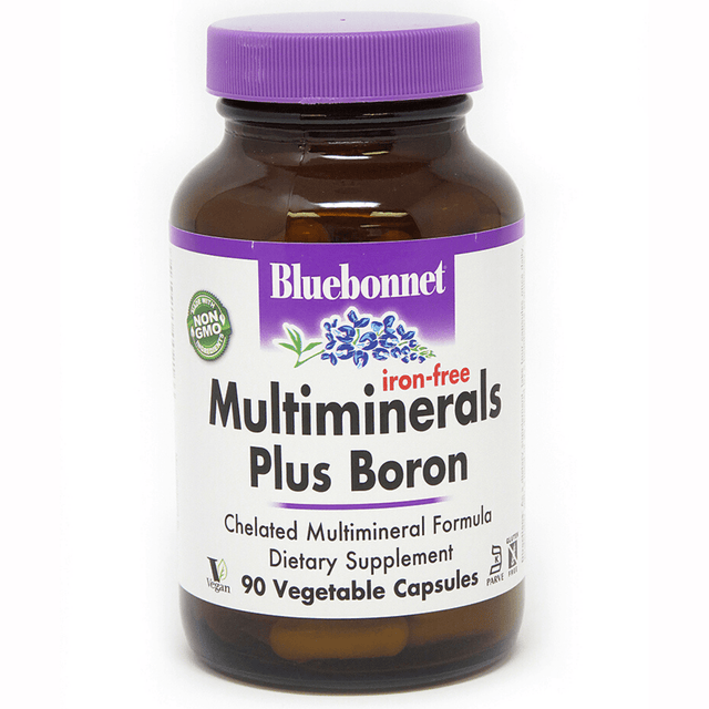 Bluebonnet Multiminerals Plus Boron Iron-Free - Vegetable Capsules - Haz Tu Pedido