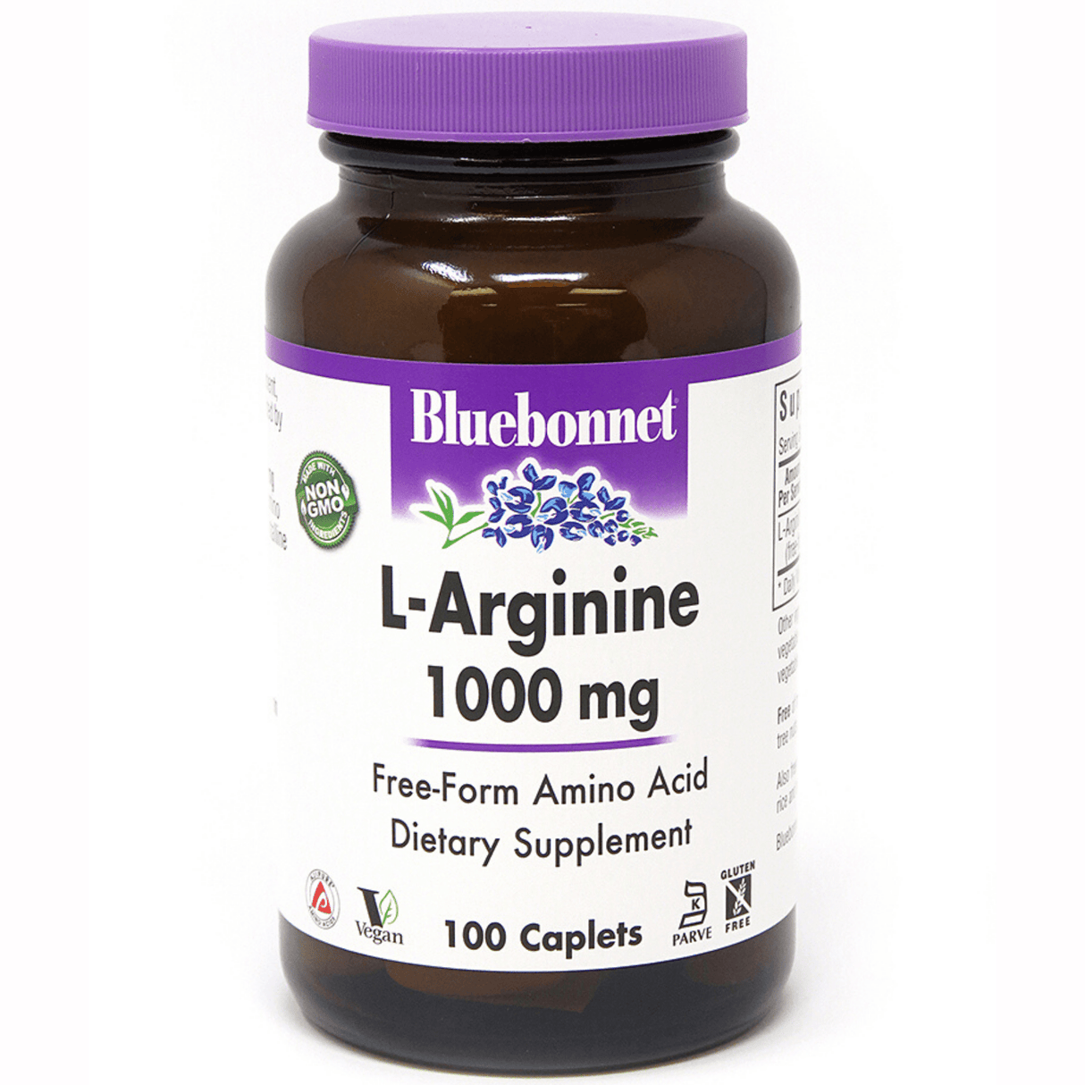 Bluebonnet L-Arginine - 1000 mg - Caplets - Haz Tu Pedido