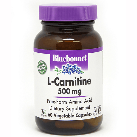 Bluebonnet L-Carnitine - 500 mg - Vegetable Capsules - Haz Tu Pedido