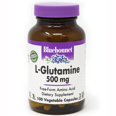 Bluebonnet L-Glutamine - 500 mg - Vegetable Capsules - Haz Tu Pedido