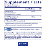 Pure Encapsulations SR - CoQ10 with PQQ - 60 Cápsulas - Haz Tu Pedido